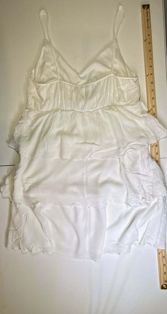Altar'd State White Ruffle Layered Dress - Picture 2 of 4